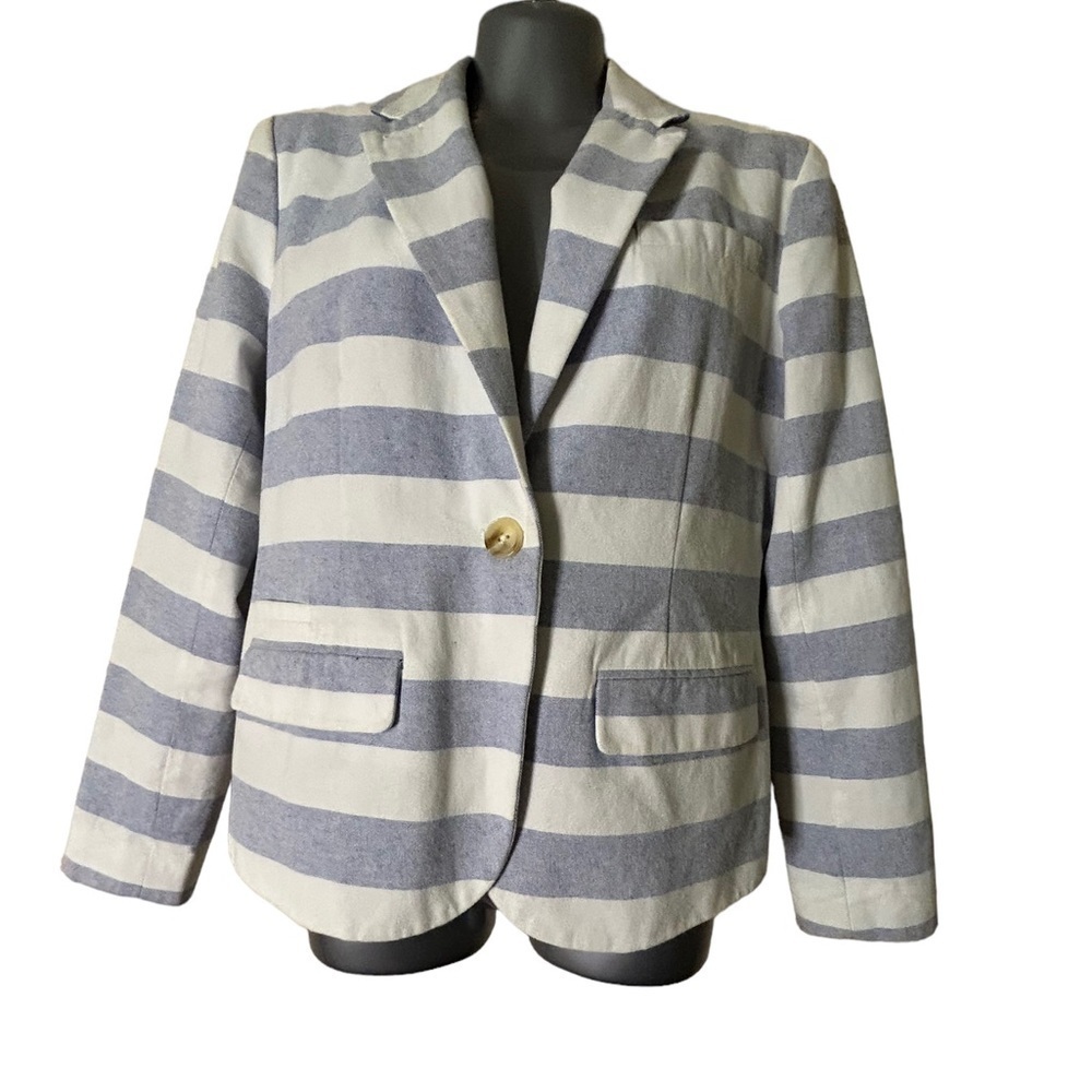 Merona Striped Blazer Blue and White • Used • Size: 10​